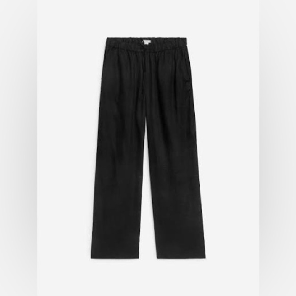 Arket Women’s Black Linen Pants Size M